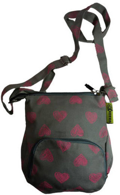 

Baabo Girls Casual Grey Canvas Sling Bag