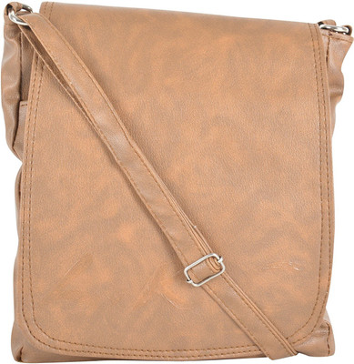 

SWARIO Women Casual Beige PU Sling Bag
