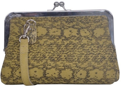 

Justanned Women Evening/Party Green Genuine Leather Sling Bag