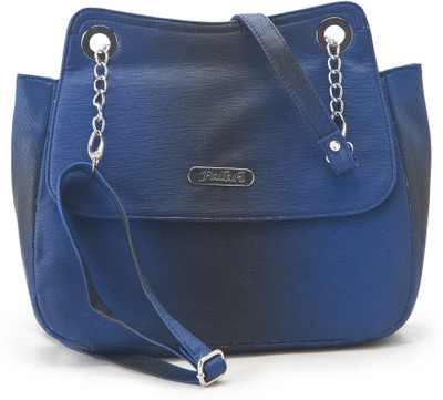 

Falah Bag Works Women Casual Blue PU Sling Bag