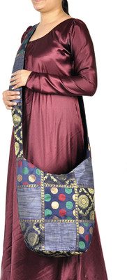 

Lal Haveli Women Casual Blue Silk Sling Bag