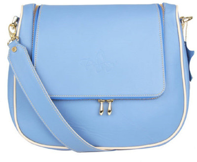 

pingooz Women Casual Blue Genuine Leather Sling Bag