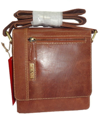 

Kan Men & Women Formal Brown Genuine Leather Sling Bag