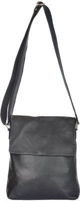 

UR CLASS Girls Casual Black Genuine Leather Sling Bag