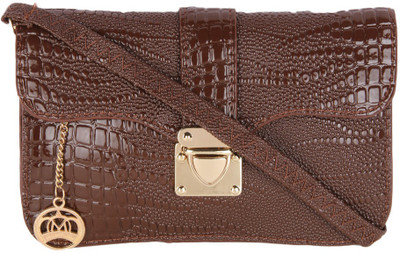 

Moedbuille Women Casual Brown PU Sling Bag