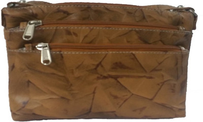 

Berries Women Casual Brown PU Sling Bag