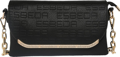 

Esbeda Girls Evening/Party Black PU Sling Bag