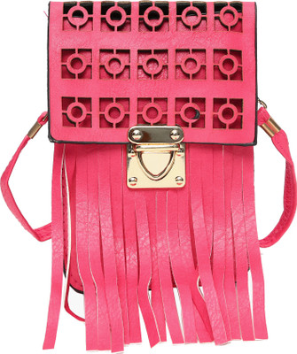 

Hawai Girls Casual Pink PU Sling Bag