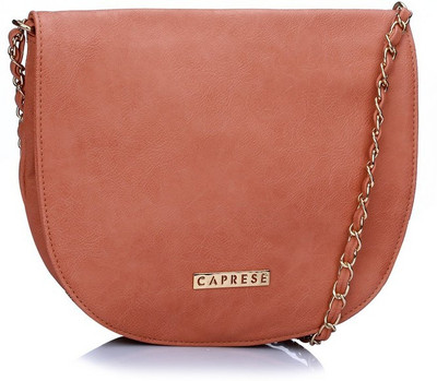

Caprese Women Casual Pink Leatherette Sling Bag