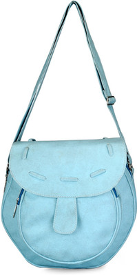 

Frosty Fashion Women Casual Blue PU Sling Bag