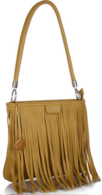 

Peperone Women Casual Black PU Sling Bag