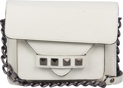 

Adaira Girls Evening/Party White PU Sling Bag
