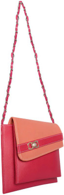 

MOOI-ZAK Women Evening/Party Pink PU Sling Bag