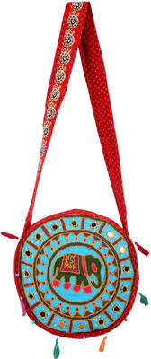 

Rajrang Women Casual Blue Cotton Sling Bag