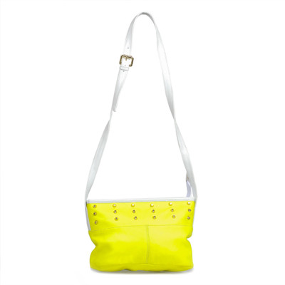 Lychee Women Green, White PU Sling Bag
