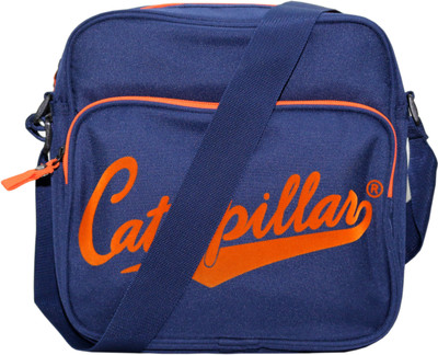 

CAT Men & Women Casual Blue Polyester Sling Bag