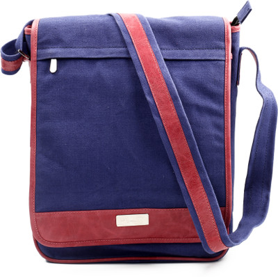 

Carlton London Men & Women Casual Blue, Red Sling Bag
