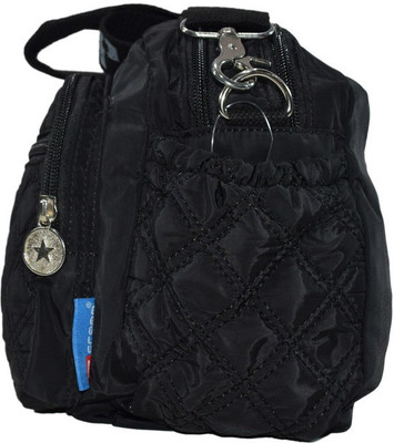 

Cropp Women Casual Black Nylon Sling Bag