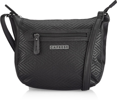 

Caprese Women Casual Black Leatherette Sling Bag