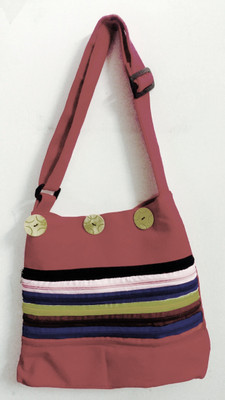 

Global Gifts Girls Casual Pink Denim Sling Bag