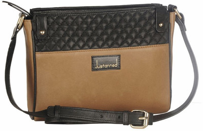 

Justanned Women Casual Tan Genuine Leather Sling Bag