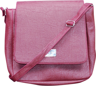 Deox Girls Casual Maroon PU Sling Bag