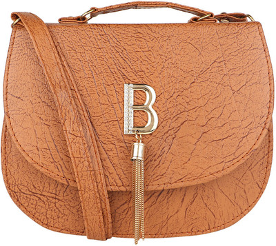 

Emblazon Women Casual Brown PU Sling Bag