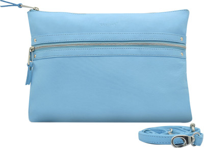 

Cecille Women Casual Blue Genuine Leather Sling Bag