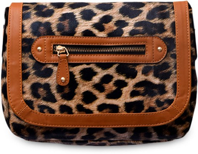

Kleio Women Casual Brown PU Sling Bag
