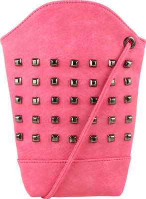 

Satchel Women Casual Pink PU Sling Bag