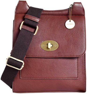 

Lino Perros Women Casual Brown Leatherette Sling Bag