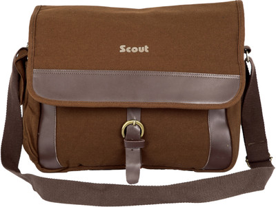 

Scout Men & Women Casual Brown Canvas Sling Bag