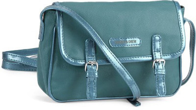 

Donna & Drew Women Casual Green PU Sling Bag