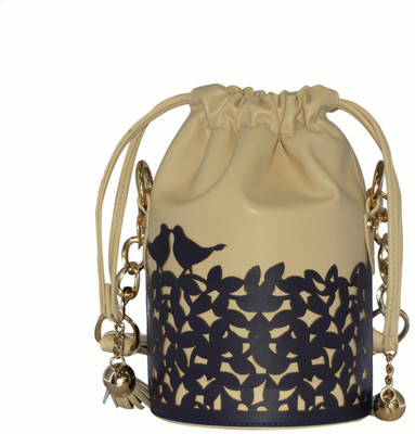 

D'oro Women Casual Beige Silk Sling Bag