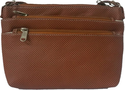 

Berries Women Casual Brown PU Sling Bag