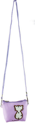 

Heels & Handles Women Casual Purple Leatherette Sling Bag