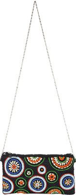 Anekaant Women Casual Black Cotton Sling Bag