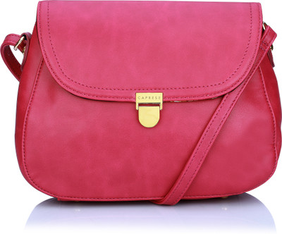 

Caprese Women Casual Pink Leatherette Sling Bag