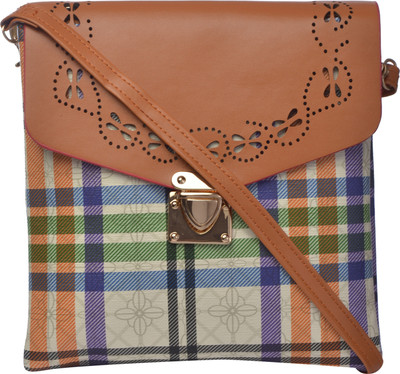 

Exotique Women Casual Blue PU Sling Bag