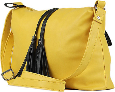 

AFRE Women Casual Yellow PU Sling Bag