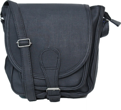 

Vouch Women Casual Black Rexine Sling Bag