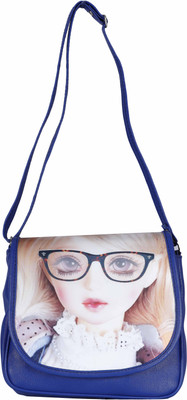

SS Magic Girls Casual Blue PU Sling Bag
