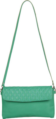 

Anekaant Women Casual Green PU Sling Bag