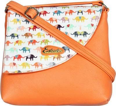 Esbeda Women Casual Orange PU Sling Bag