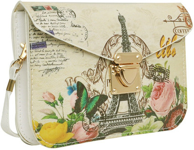 

Hawai Women Evening/Party Multicolor PU Sling Bag