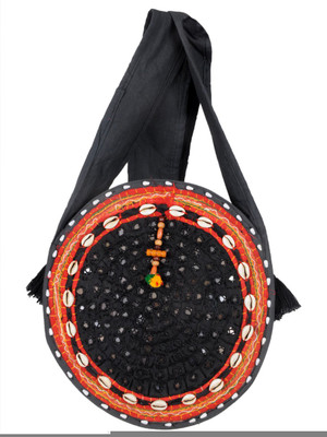 

Ratash.com Women Casual Black Cotton Shoulder Bag