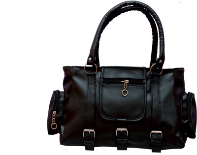 

Oddish Women Casual Black Leatherette Shoulder Bag