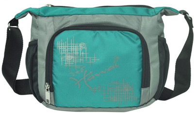 

Hawai Men Casual Green, Grey Polyester Sling Bag