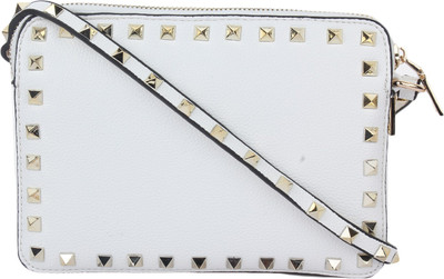 

Star Style Women Casual White Leatherette Sling Bag