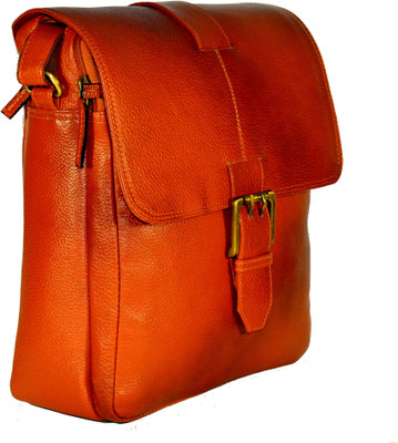 

Adimani Men & Women Formal Brown Genuine Leather Sling Bag
